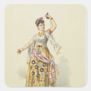 Galli Marie in the role of Carmen Square Sticker