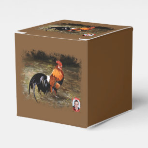 Gallic rooster//Rooster Favour Box