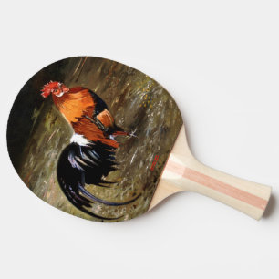 Gallic rooster//Rooster Ping Pong Paddle