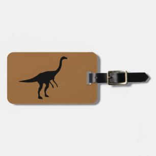 Gallimimus Dino Dinosaur Silhouette Luggage Tag