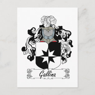Gallina Family Crest Postcard