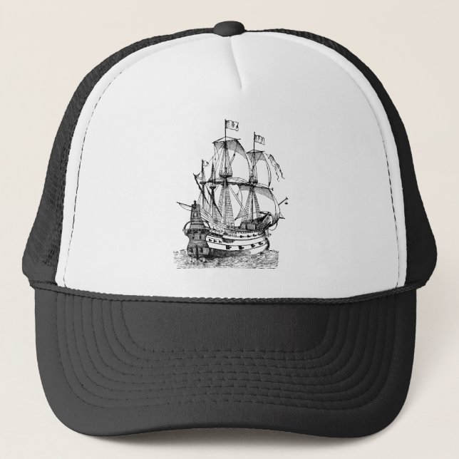 Gallion - Black Trucker Hat (Front)