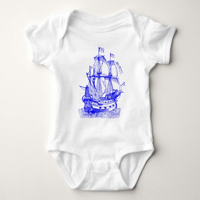 Gallion - Blue Baby Bodysuit (Front)