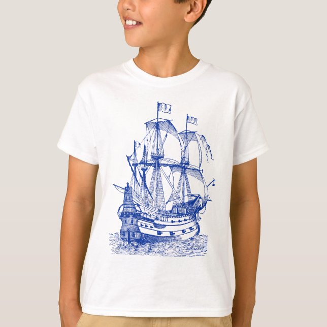 Gallion - Navy T-Shirt (Front)
