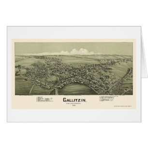 Gallitzin, PA Panoramic Map - 1901