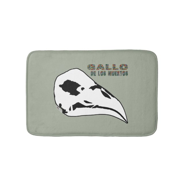 Gallo De Los Muertos Bath Mat (Front)