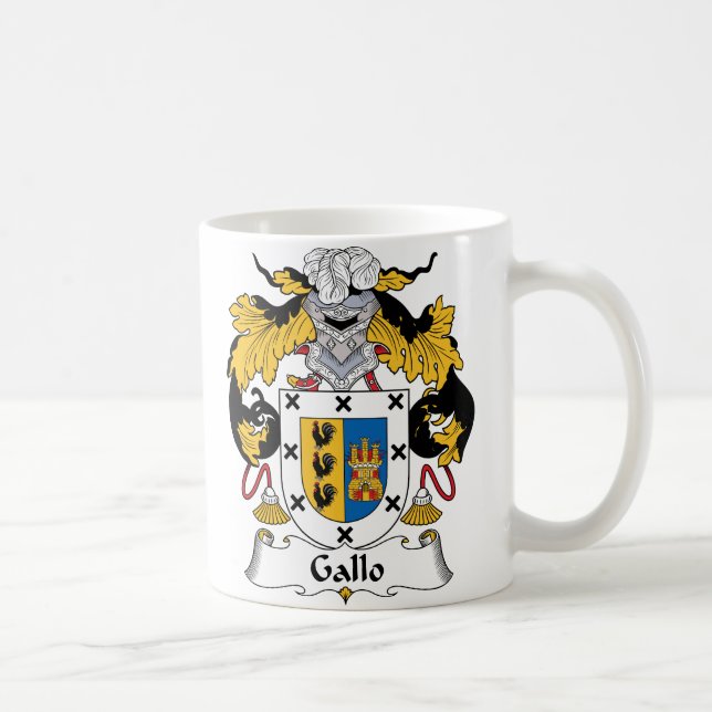 Gallo Family Crest Coffee Mug (Right)