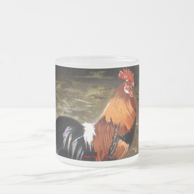 Gallo Frosted Glass Coffee Mug (Center)