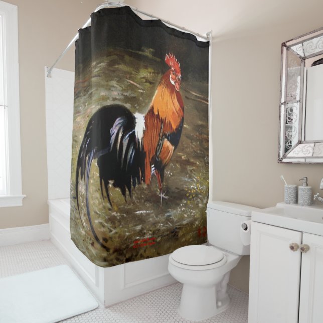Gallo/Galo/Rooster Shower Curtain (In Situ)