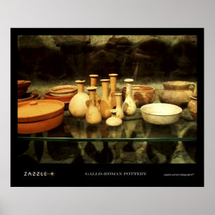 Gallo-roman pottery poster