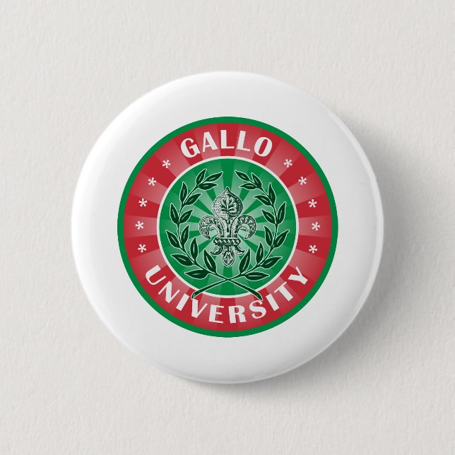 Gallo University Italian 6 Cm Round Badge (Front)