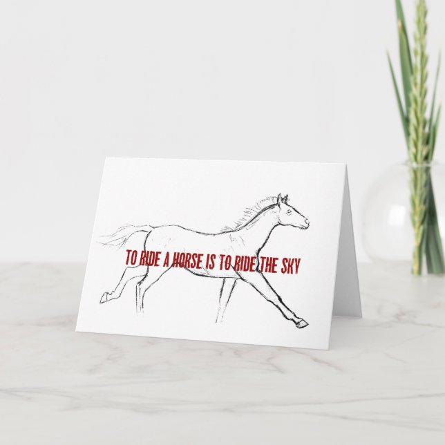 GALLOP 5x7 GREETING CARD (Front)