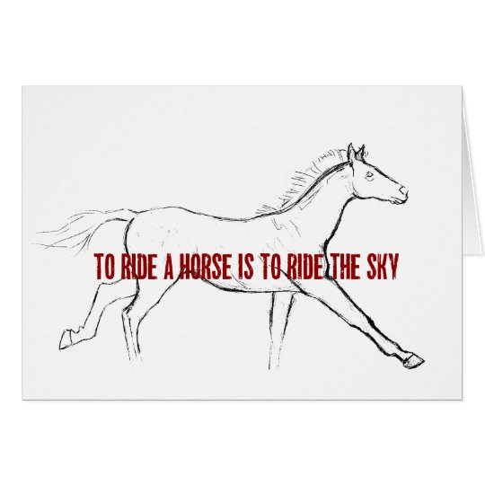 GALLOP 5x7 GREETING CARD