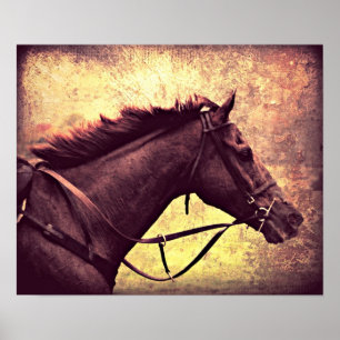 Gallop Grunge Poster