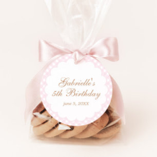 Gallop on Over Girls Pink Horse Birthday Favour Tags