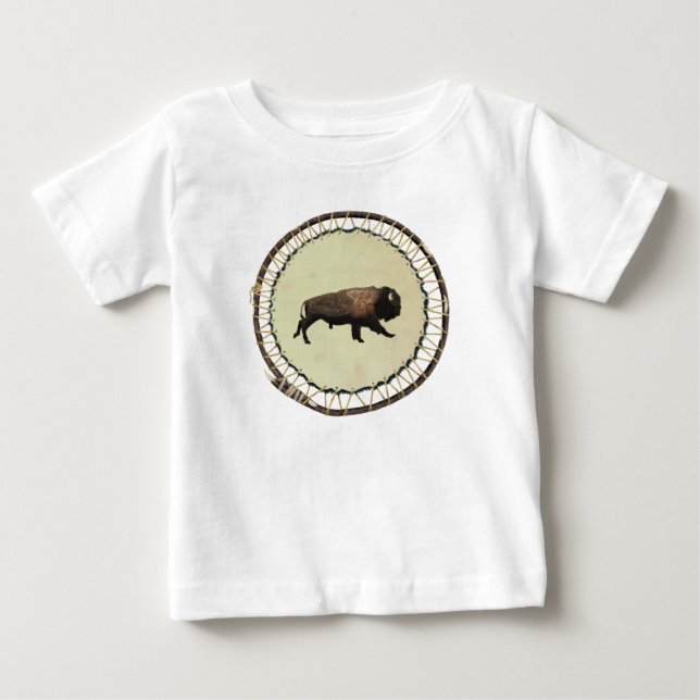 Galloping Bison Baby T-Shirt (Front)