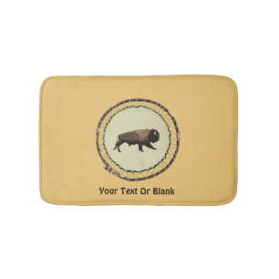 Galloping Bison Bath Mat