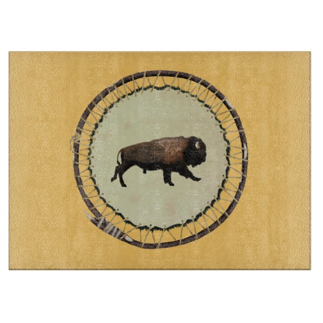 Galloping Bison Cutting Board (Front)