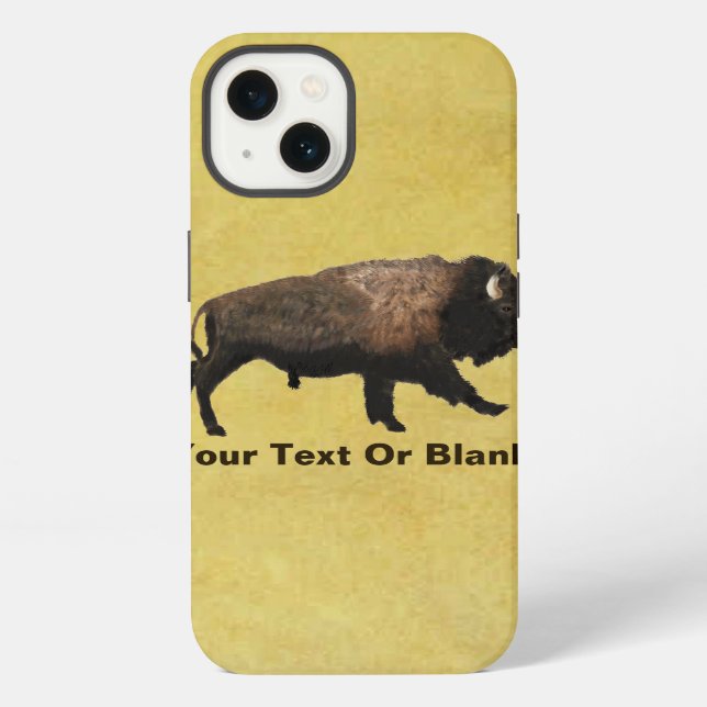 Galloping Bison iPhone Case (Back)