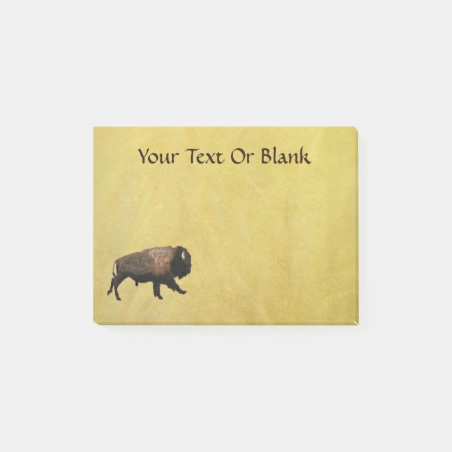 Galloping Bison Post-it Notes (Front)