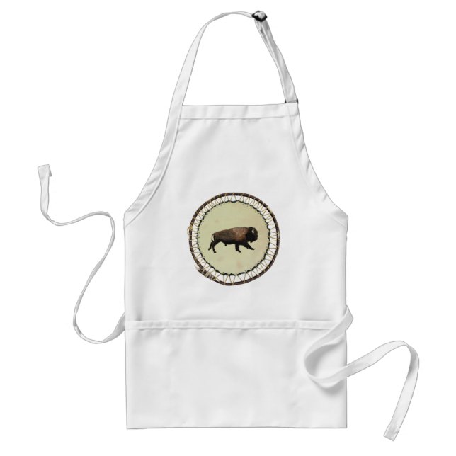 Galloping Bison Standard Apron (Front)