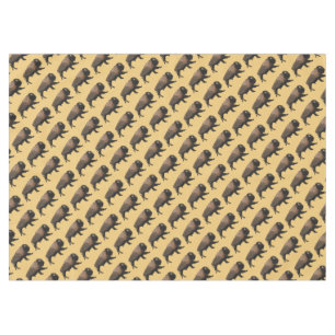 Galloping Bison Tablecloth