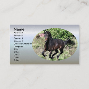Galloping Chestnut Horse Business Card