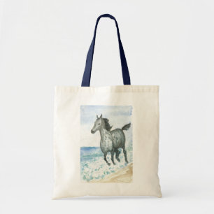 Galloping Connemara Pony on Beach Tote Bag