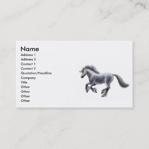 Galloping Draught   Horse Business Card