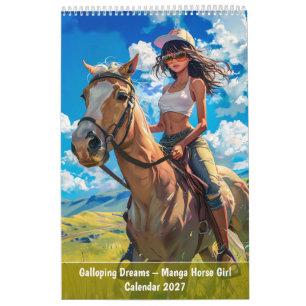 Galloping Dreams – Manga Horse Girl Calendar