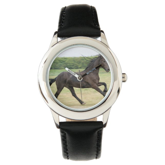 Galloping Friesian Watch (Front)