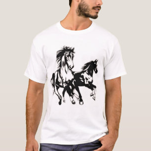 Galloping Grace: Majestic Horse Graphic T-Shirt" T-Shirt