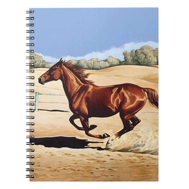 "Galloping Horse" By Esorada Notebook (Front)