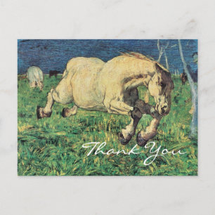 Galloping Horse by Giovanni Segantini Postcard