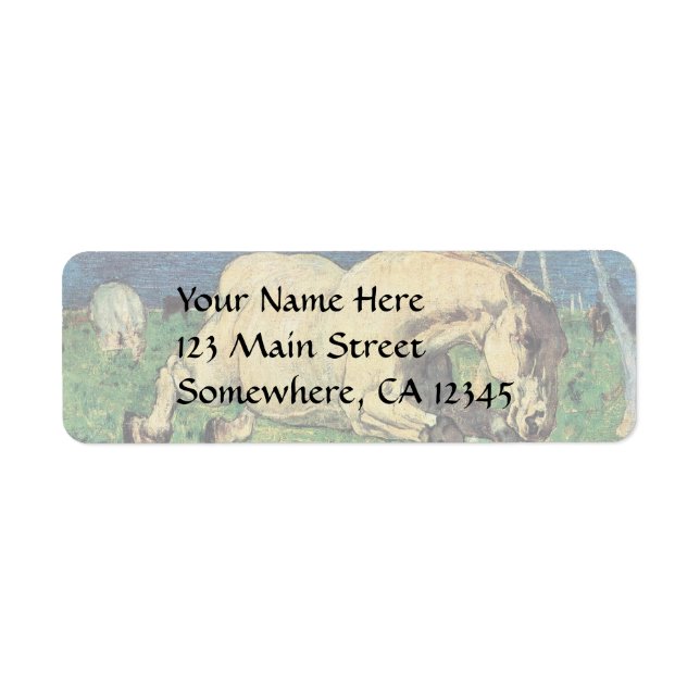 Galloping Horse by Giovanni Segantini, Vintage Art (Front)