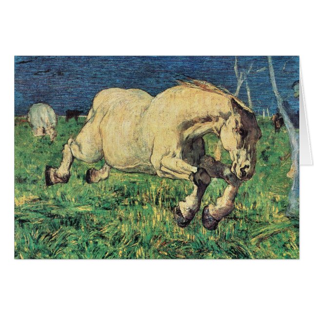 Galloping Horse by Giovanni Segantini, Vintage Art (Front Horizontal)