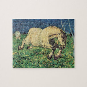 Galloping Horse by Giovanni Segantini, Vintage Art Jigsaw Puzzle