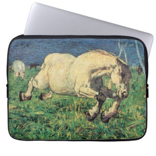 Galloping Horse by Giovanni Segantini, Vintage Art Laptop Sleeve