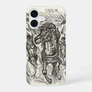 Galloping Horse – Edvard Munch Personalized iPhone 16 Case