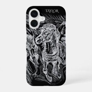 Galloping Horse – Edvard Munch Personalized iPhone 16 Case
