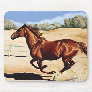 Galloping Horse Mouse Pad