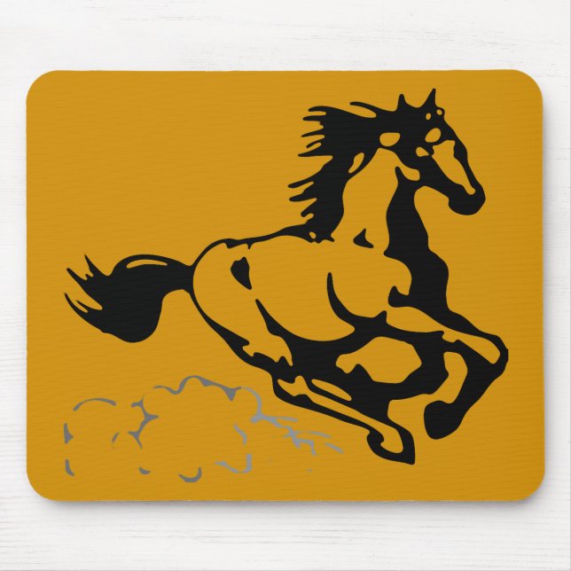 Galloping Horse Wild and Free Mouse Mat (Front)