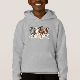 Galloping Horses Kids Sweatshirt