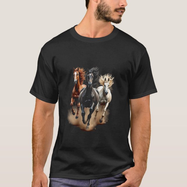 Galloping Horses T-Shirt (Front)