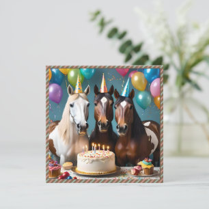 Galloping into Fun: A Horse Birthday Celebration Invitation