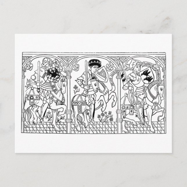 Galloping Knights postcard (Front)