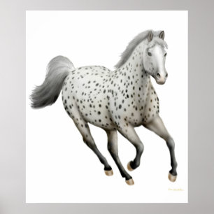 Galloping Leopard Appaloosa Horse Print