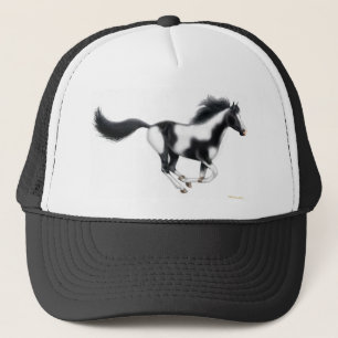 Galloping Paint Horse Trucker Hat