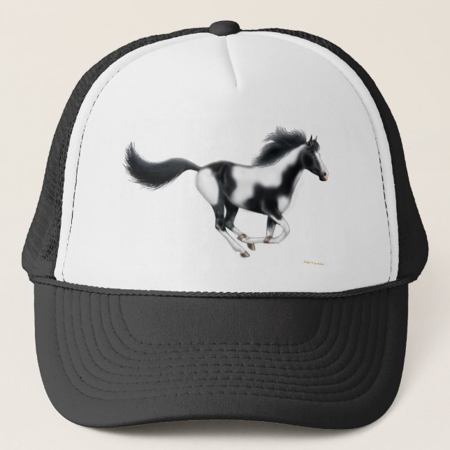 Galloping Paint Horse Trucker Hat (Front)