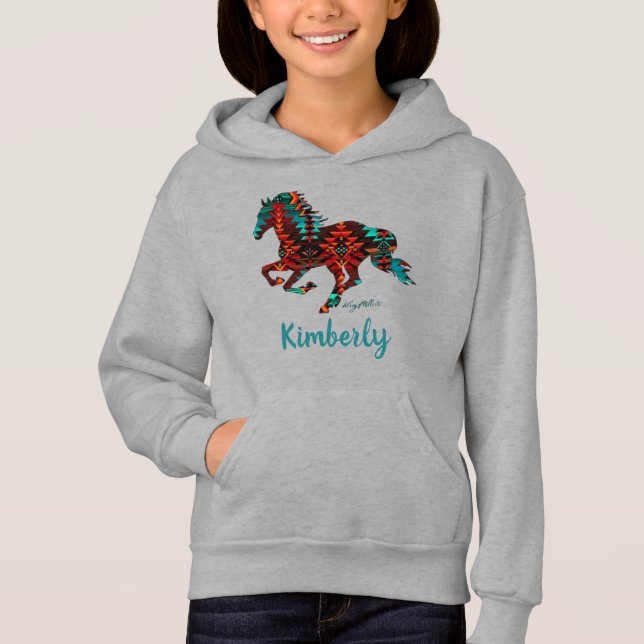 Galloping Southwest Horse Silhouette (Front)